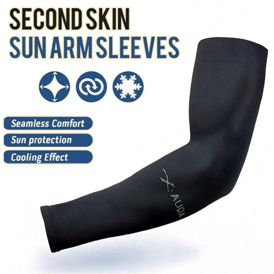 3Pairs Fashion Sun Ice Silk Sleeves Unisex Summer Sun Protection Arm Sleeves Suitable for Outdoor Riding, Driving, Fishing