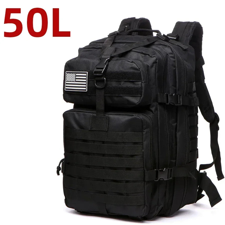 25L/50L Sturdy Nylon Waterproof Tactical Sports Trekking Fishing Hunting Camping Hiking Bag Backpack Outdoor Rucksacks