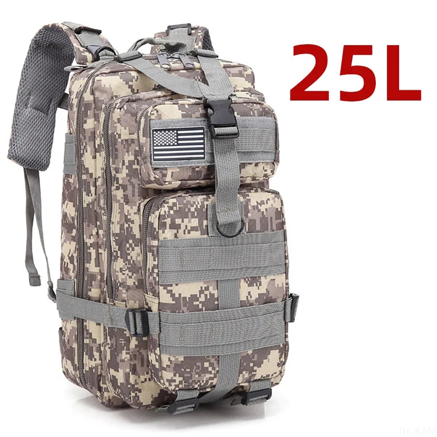 25L/50L Sturdy Nylon Waterproof Tactical Sports Trekking Fishing Hunting Camping Hiking Bag Backpack Outdoor Rucksacks